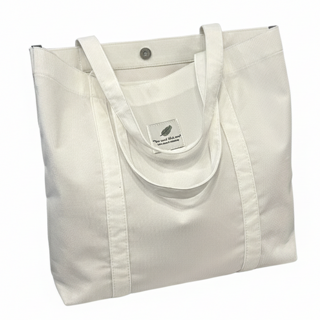 에코투센 코듀로이 데일리 에코백 숄더백 토트백 대용량 2616