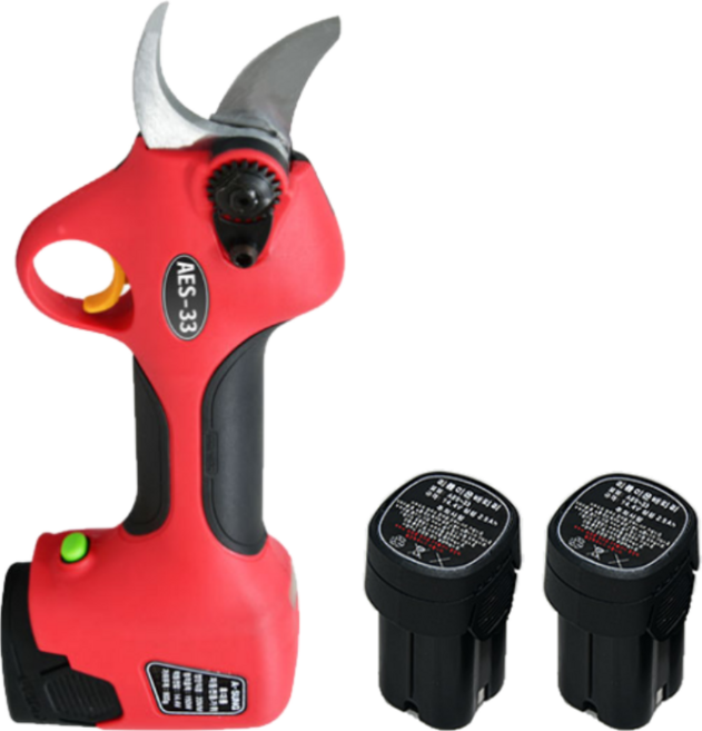 아성 전동가위 충전식 무선 전지 전정 가위 국산 잔가지 나무 파쇄기, 1개