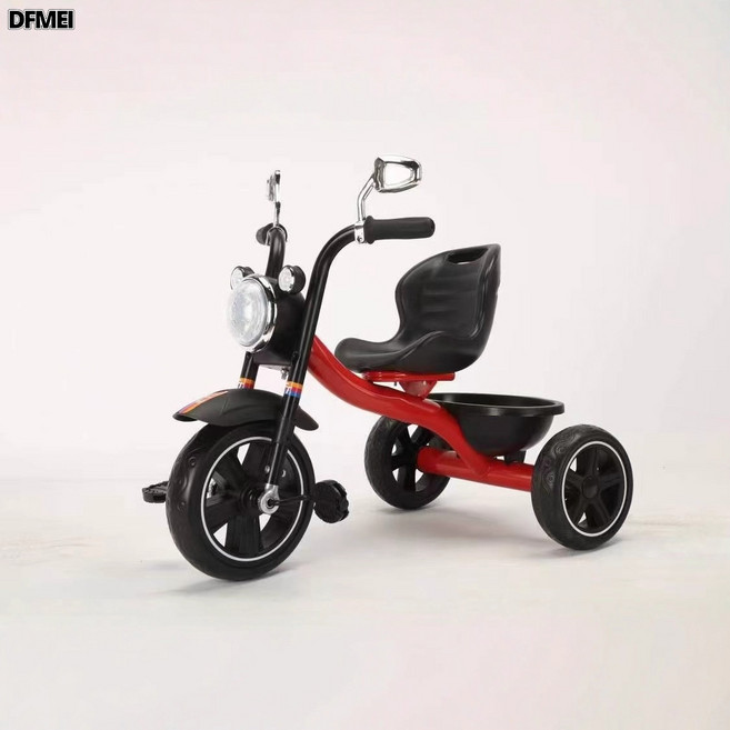 DFMEI 款新款兒童三輪車 寶寶腳踏車手推音樂三輪車腳蹬自行車, 1個, 黑色:參考詳情