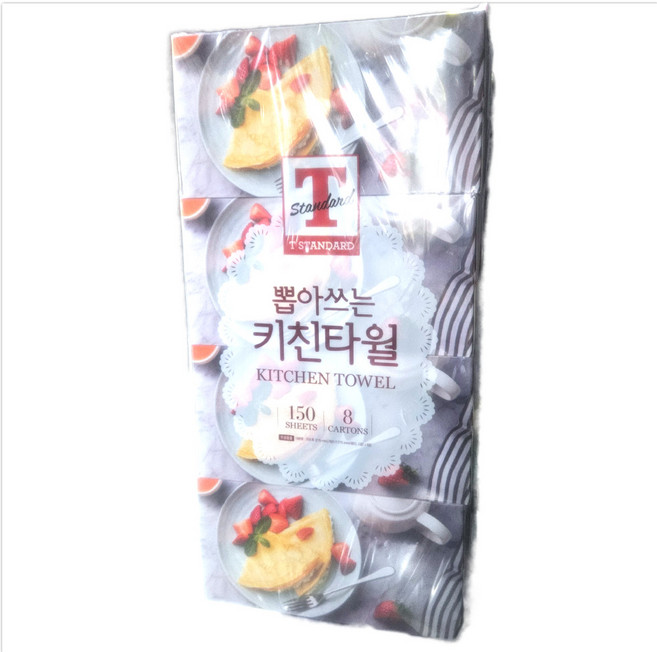 티스탠다드 뽑아쓰는 키친타월, 150매, 8개