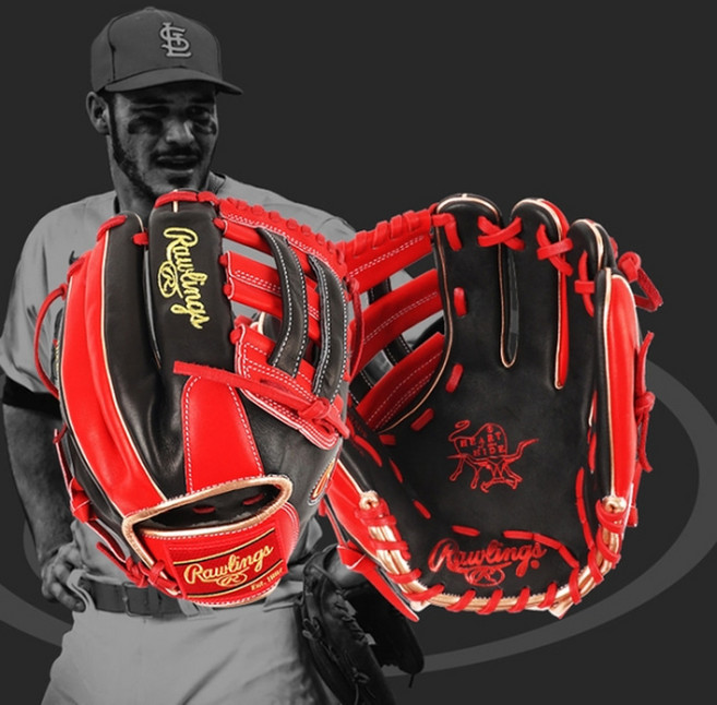 롤링스 MLB 어센틱 내야 야구글러브 HOH 놀란아레나도 12인치 블랙/레드 GH2PRONA, 1개