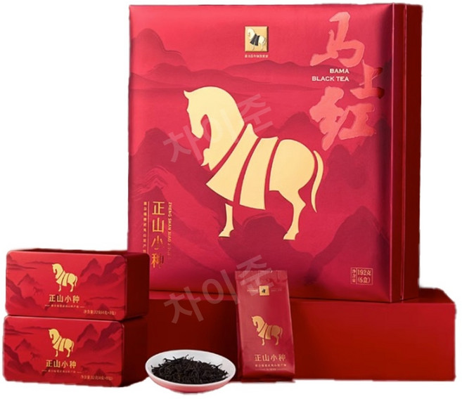 홍차 정산소종 192g 팔마차업 우이산차 선물세트, 1개, 8개입