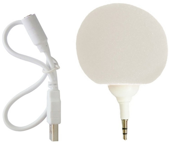 휴대용 스피커 미니 USB 스피커 휴대폰용 잭 3.5mm PC 노트북 MP3, 화이트