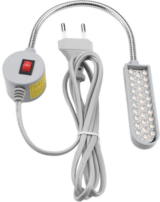 30 산업용 조명 LED 재봉틀 야간 홈 자기 유연한 조절 가능 기본 흡착 작업 램프 EU, AC220V EU Plug, 1개