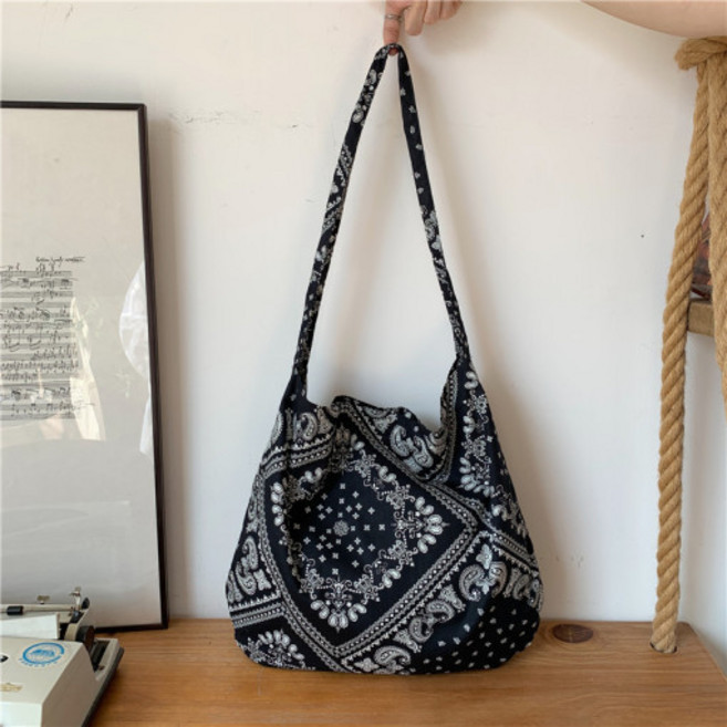 반다나 페이즐리 스타일 연예인 에코백 보부상 가방 TL367