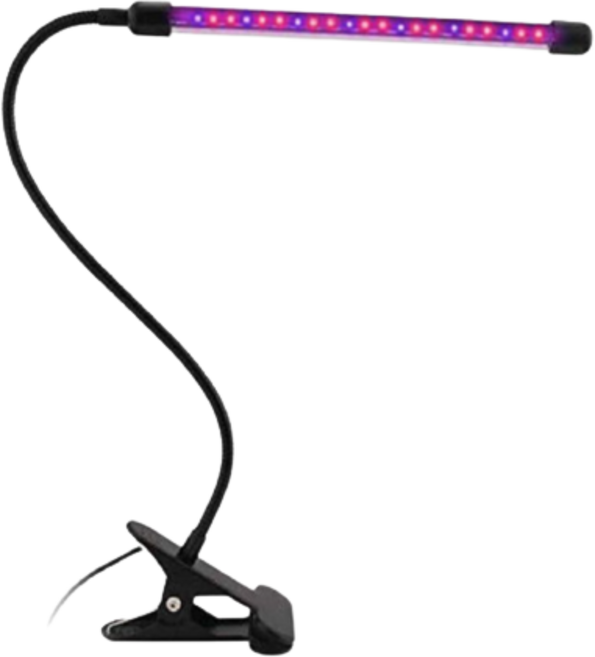 식물 화분 재배 생장 등 LED 바 다육이 타이머 조명, 1구, 1세트, RGB