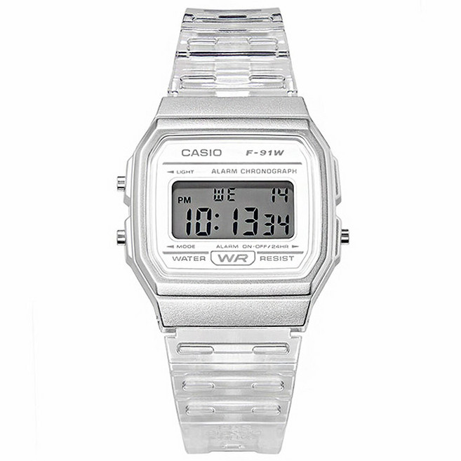카시오 레트로 쿼츠 우레탄시계 F-91WS-7DF
