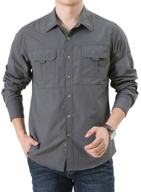 등산티셔츠 미국 전술 하이킹 셔츠 남성용 긴팔 카고 작업 여름 야외 빠른 건조 SWAT 군사 전투 사냥 낚시