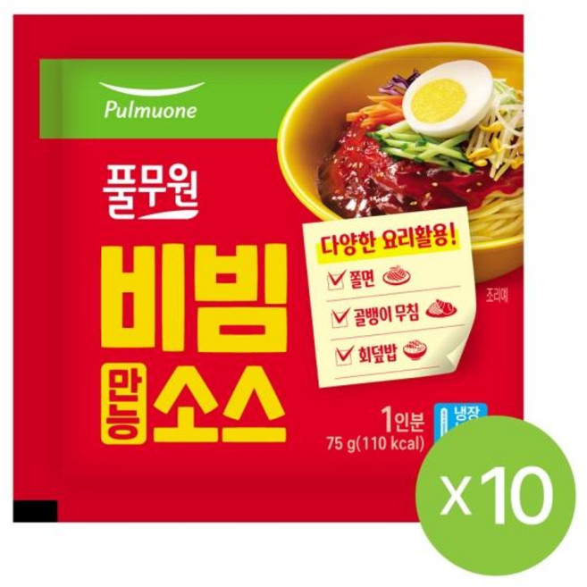풀무원 만능비빔소스 75g 10개