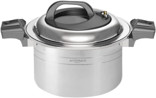 알텐바흐 시그니처 엑스쿠첸 저압냄비 316Ti 통5중 멀티쿡, 실버, 1개