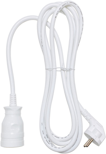 모즈온 1구 연장선 16A 멀티탭 전기연장선 캠핑용 고용량 1m 1.5m 3m 5m 10m, 1개, 화이트