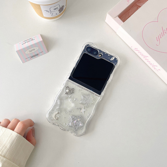 갤럭시 Z 플립 시리즈 소프트 폴딩 케이스 손목 스트랩 가능 유연한 보호 커버