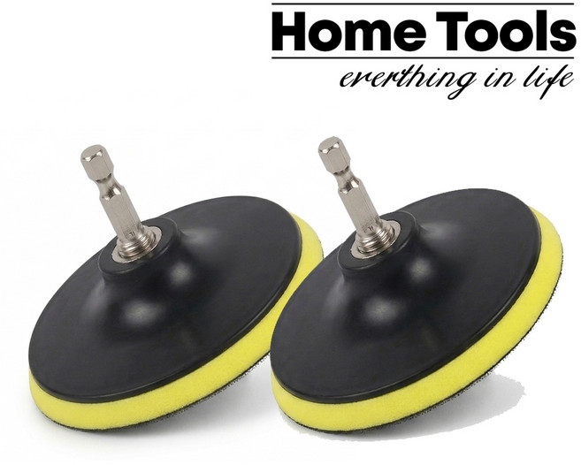 그라인더 샌딩패드 드릴샌딩기 100mm (4인치) 1+1 백업패드 전동드릴 사포 패드 어댑터포함, 1개