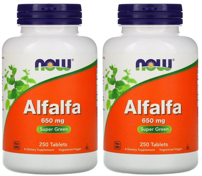 나우푸드 알팔파 Alfalfa 650mg 250정, 2개 - 쿠팡