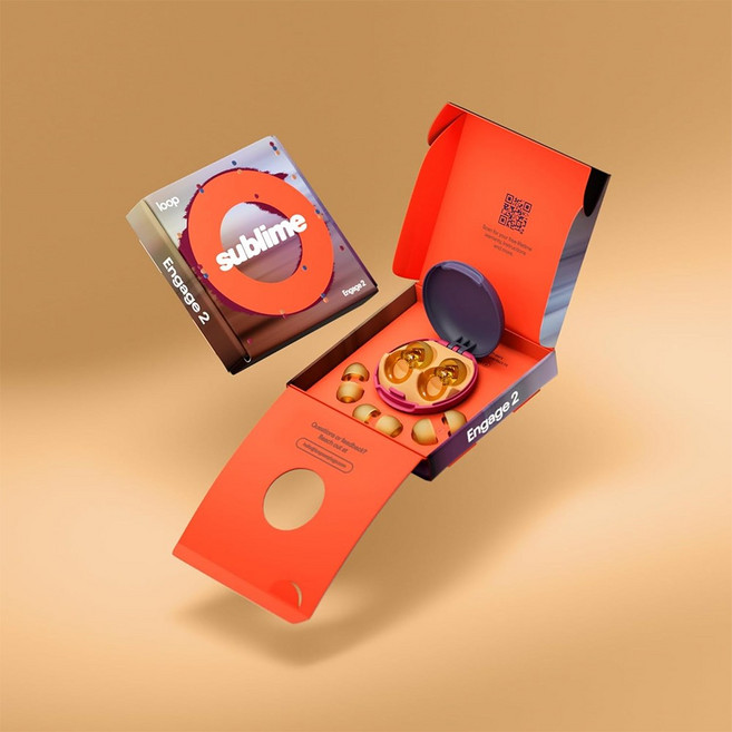 Loop 룹 이어플러그 인게이지 2 층간소음 소음감소 귀마개, 로즈, 1개