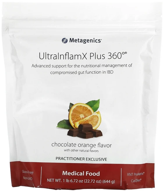 메타제닉스 UltraInflamX 플러스 360 초콜릿 오렌지 맛 644g(22.72oz), 644g, 1개 - 쿠팡