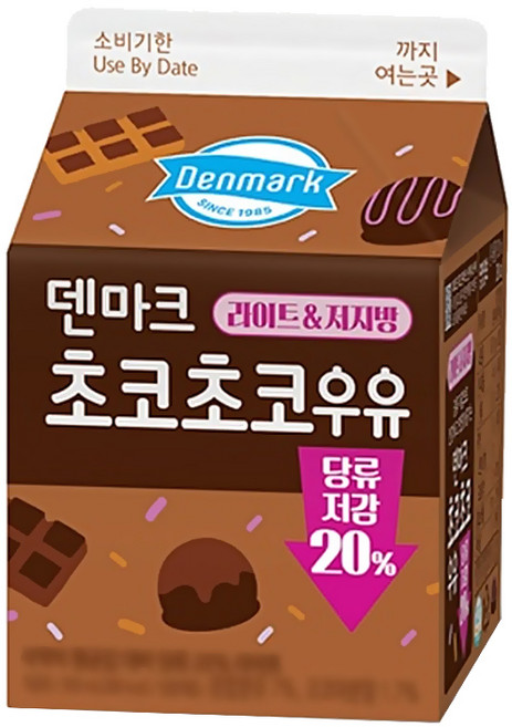 덴마크 초코초코우유, 7개, 300ml