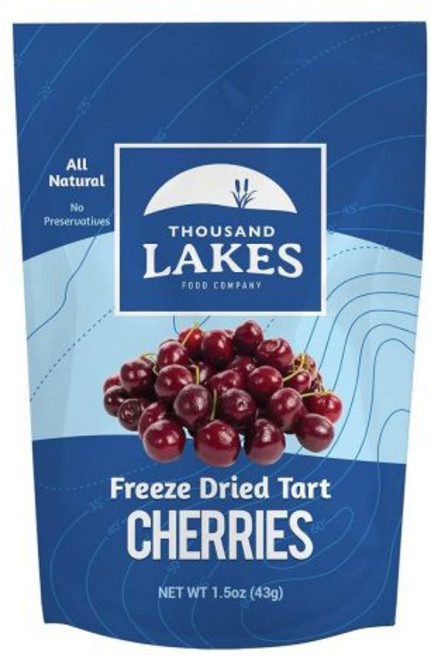 Thousand Lakes 말린 과일 건조 건과일 천 개의 호수 동결 신맛 체리 1.5온스 무설탕 100%, 1.5 온스 (1개 묶음)