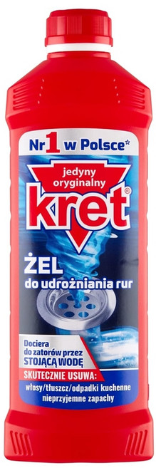 KRET 크렛 하수구 배관 막힘 방지 파이프 젤 500ml, 1개
