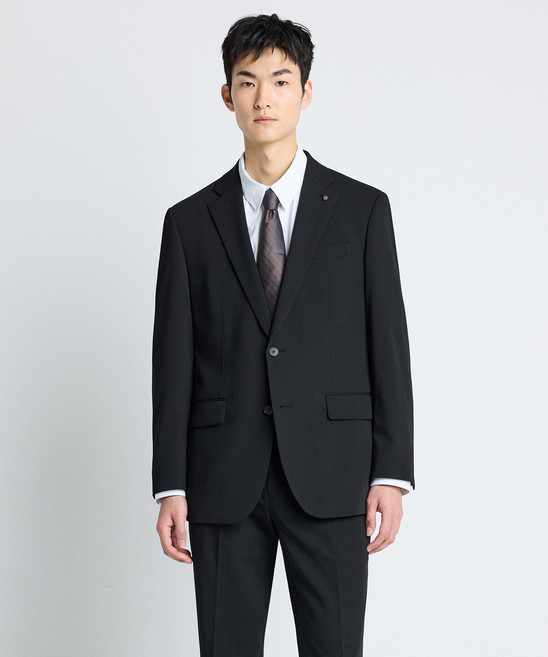 Tech-Poly 사방스판 에센셜 수트_블랙 (컴포트핏)_SSJVZ56SET