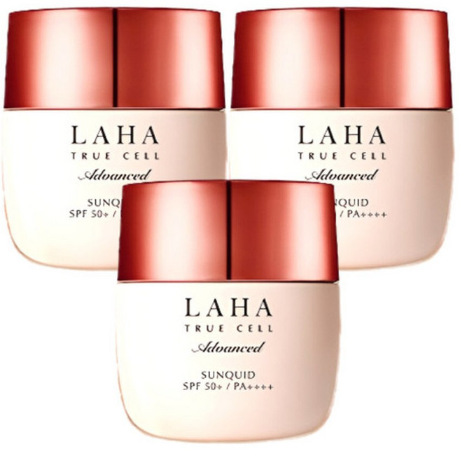 이자녹스 라하 트루 셀 어드밴스드 선퀴드 50ml x 3ea SPF50+/PA++++, 3개