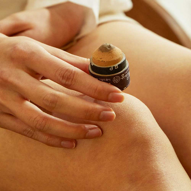 국내생산 연기 냄새 안나는 휴향 무연 붙이는 쑥뜸 (24개입), 1개