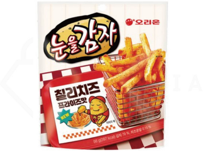 오리온 눈을감자 칠리치즈 프라이즈(56g) x 12개, 56g