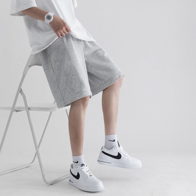 남녀공용 베이직 5부 와이드 트레이닝 반바지