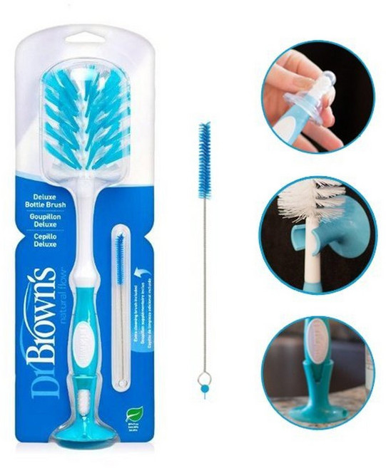 닥터브라운 NEW 디럭스브러쉬 (젖병솔 텀블러 세척솔), 1개
