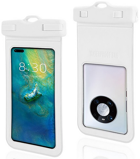 오르벤 IPX8 워터프루프 스마트폰 방수팩, 1개, 화이트