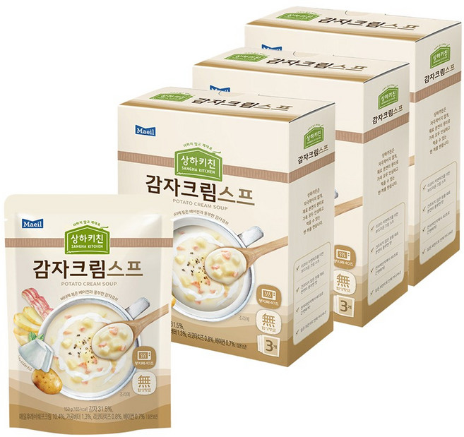 매일유업 상하키친 감자크림스프, 150g, 9개