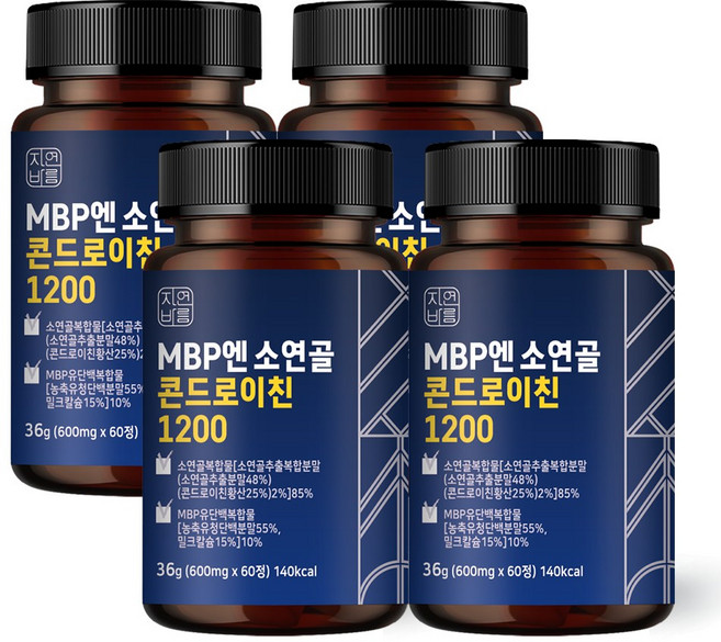 자연바름 소연골 콘드로이친 1200 MBP, 4개, 60정