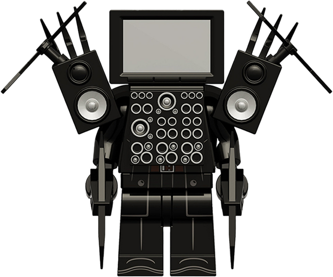 로앤제이 스키비디 토일렛 미니 블록 호환 블럭 업그레이드 타이탄 시네마맨, R3108-01 업그레이드 타이탄 시네마맨, 1개