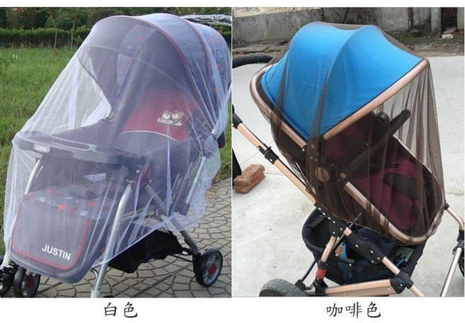 全罩式手推車蚊帳網紗 加密透氣防塵防蚊蟲, 全罩式網紗-不挑色(不含推