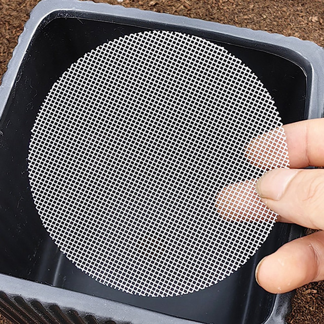 (원형) 화분 깔망 배수망 원예용 분갈이 흙 거름망, 50개, 7.5cm