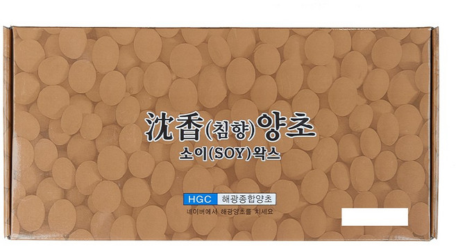 해광양초 3-5 침향향 양초 1호 선물세트, 6개