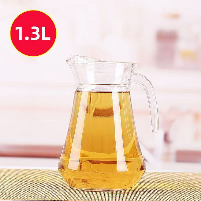 1.3L 透明玻璃扎壺 帶把, 1.3L不帶蓋 12個 箱, 1套