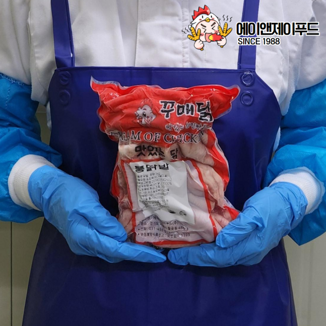 [에이앤제이푸드] 국내산 발톱제거 선별 통뼈닭발, 5개, 1kg