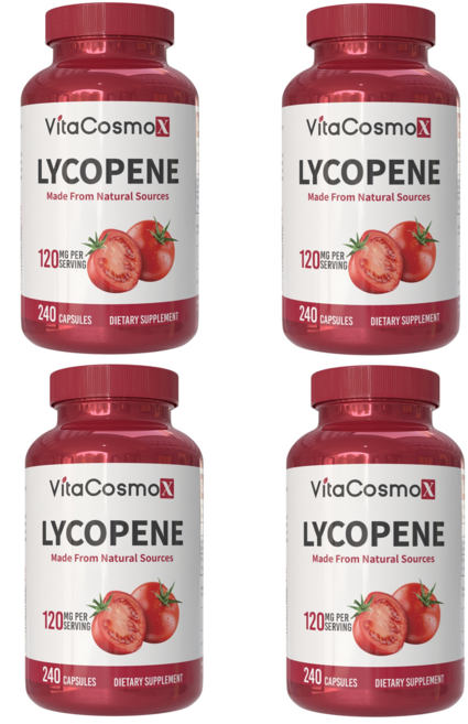 비타코스모 VitaCosmoX 항산화 건강 리코펜 토마토 추출물 리코펜 50mg 180정 영양제, 4개, 240정