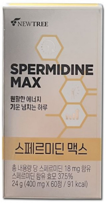 효모 스페르미딘 맥스 스퍼미딘 스테르미딘 셀렌 아연 국내산 오곡, 60정, 1박스