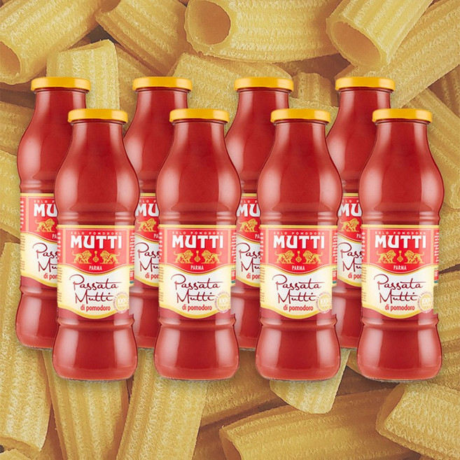 무띠 토마토 퓨레 파스타소스, 560g, 8개