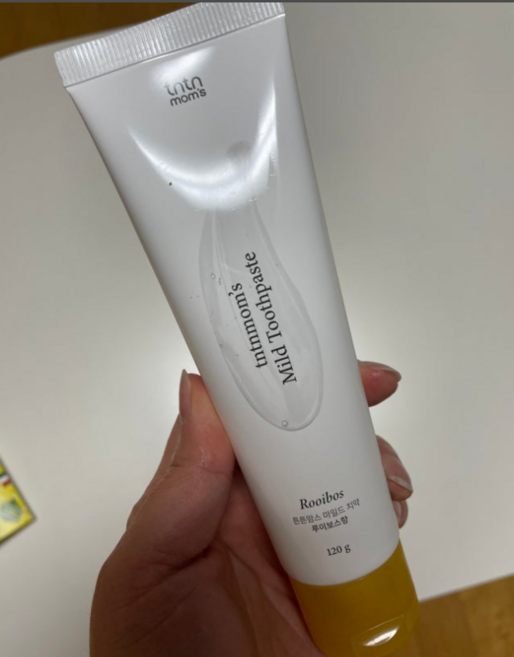 튼튼맘스 무불소 임산부 마일드 치약 루이보스향, 7개, 120g