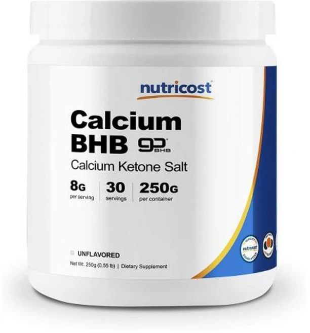 뉴트리코스트 칼슘 BHB 솔트 250g (Unflavored) 글루텐프리 NON-GMO Calcium BHB Ketone Salts, 1개 - 쿠팡