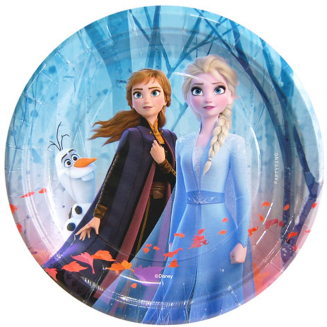 피플스파티 파티접시 겨울왕국2 18cm, 1개