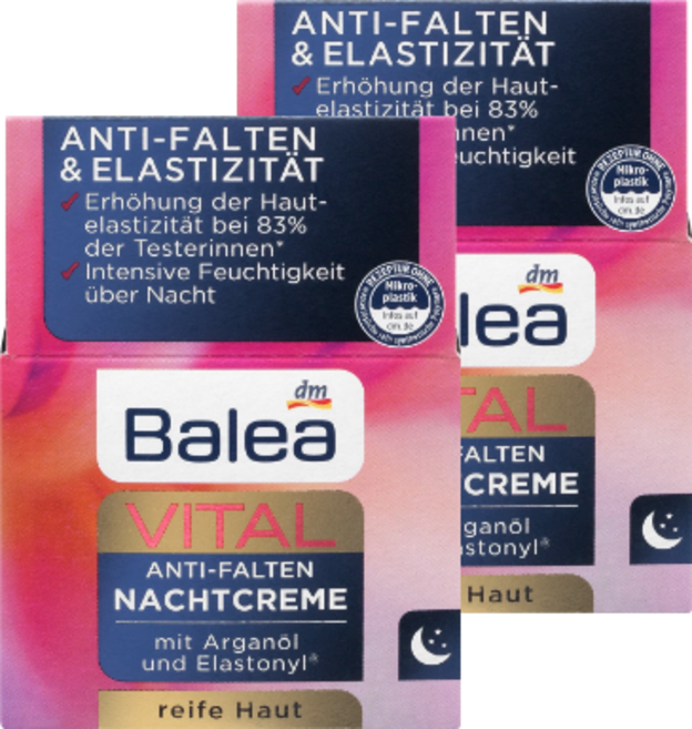 발레아 바이탈 주름개선 나이트크림 50ml / Balea VITAL Nachtcreme, 2개