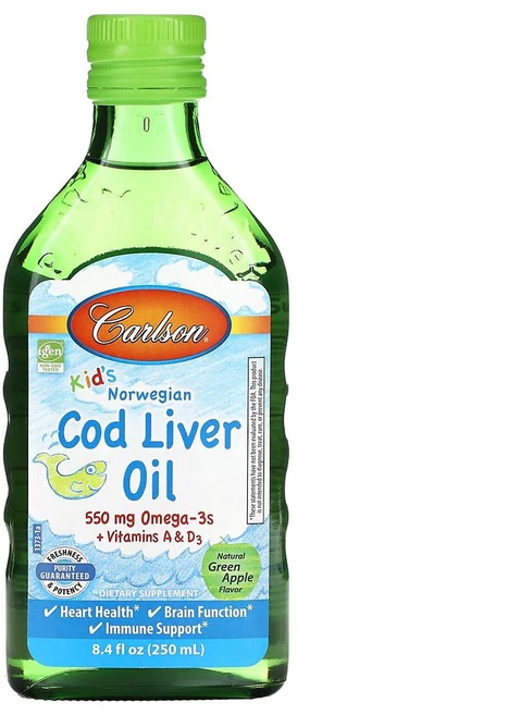 칼슨랩 키즈 코드리버오일 Kids Cod Liver Oil 250ml, 1개 - 쿠팡