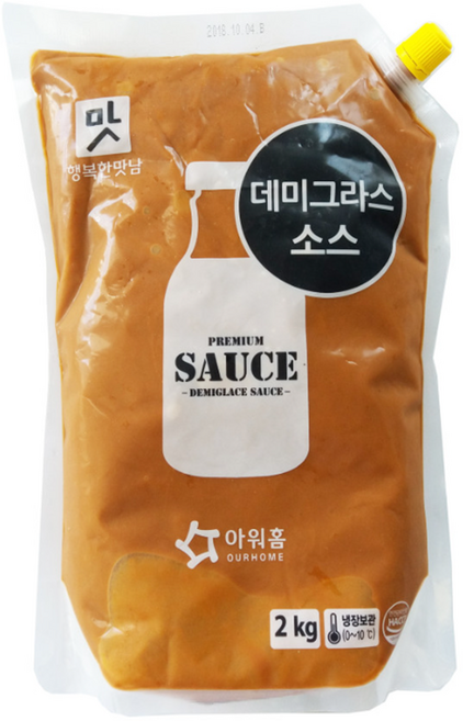 아워홈 데미그라스소스 2kg/ 대용량 소스, 2kg, 2개