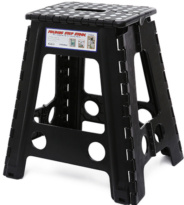 특대형 뉴본 원터치 도트 접이식 의자, 블랙, 1개