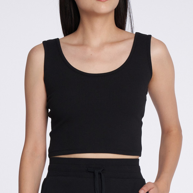 24COMMA CATS010_032 시티 올 데이 크레오라 골지 여성 크롭 런닝 나시 1p