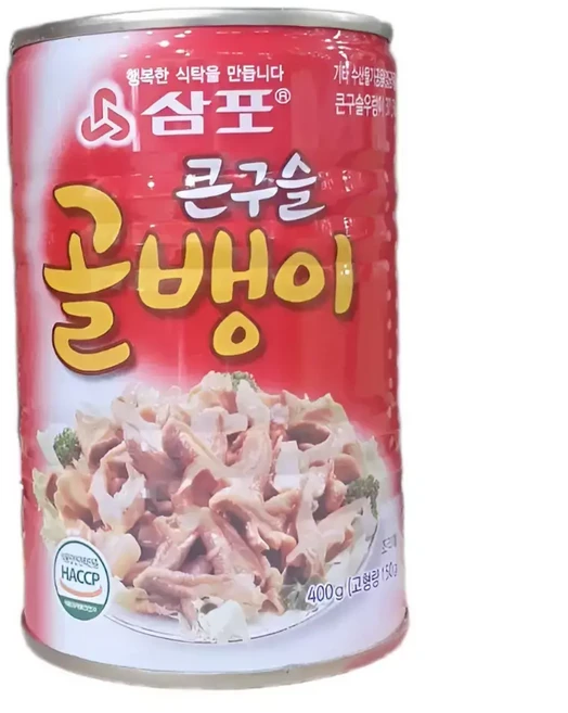 삼포큰구슬 골뱅이 400g 1박스(24개), 1개